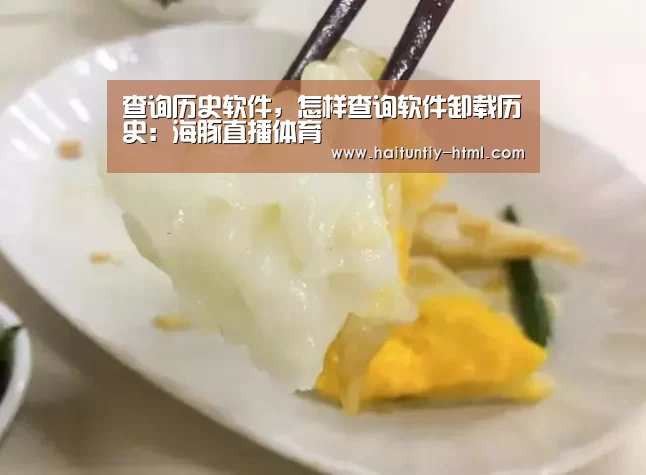 查询历史软件,怎样查询软件卸载历史:海豚直播体育